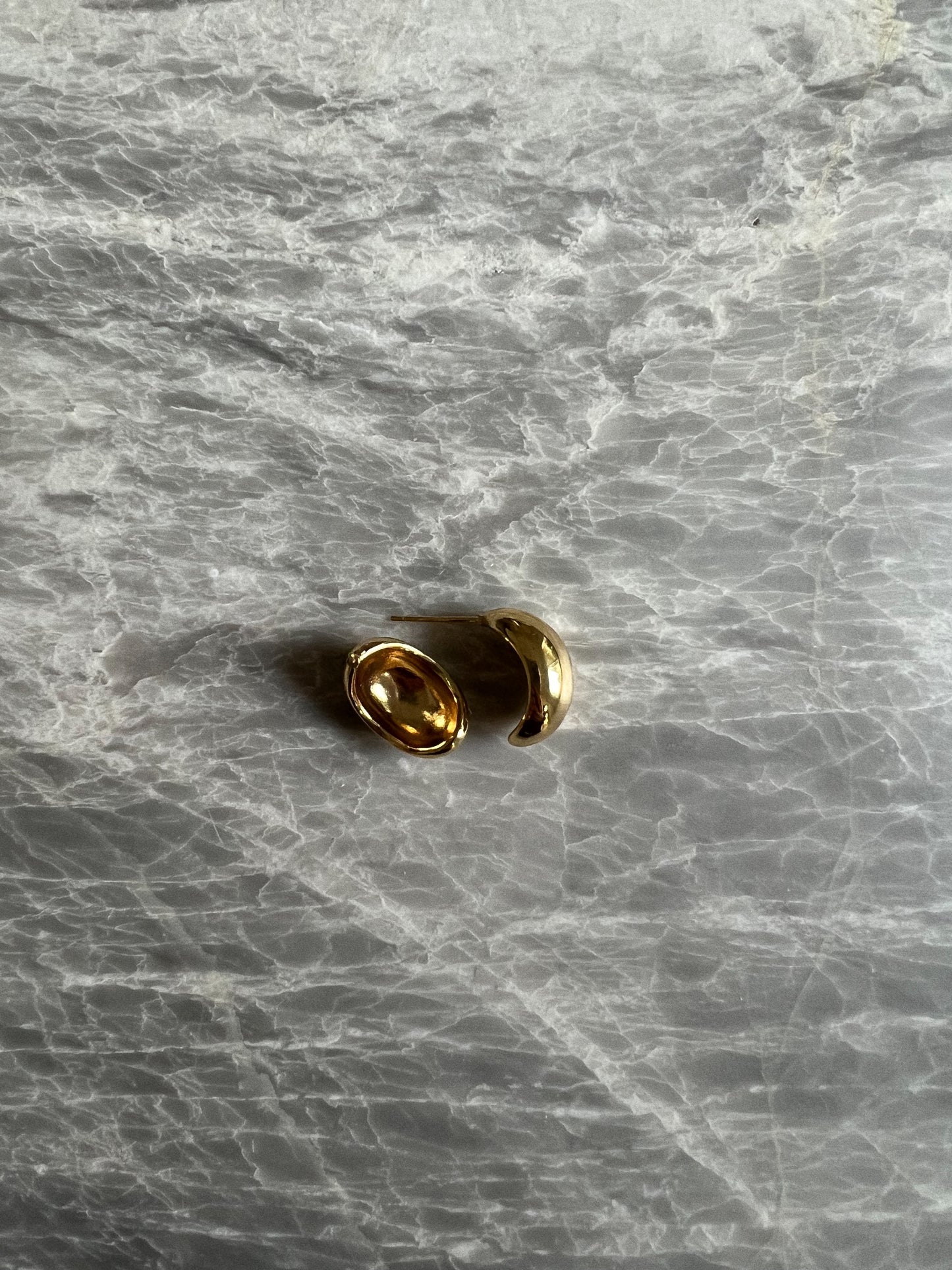 Half Moon Earrings - Gold