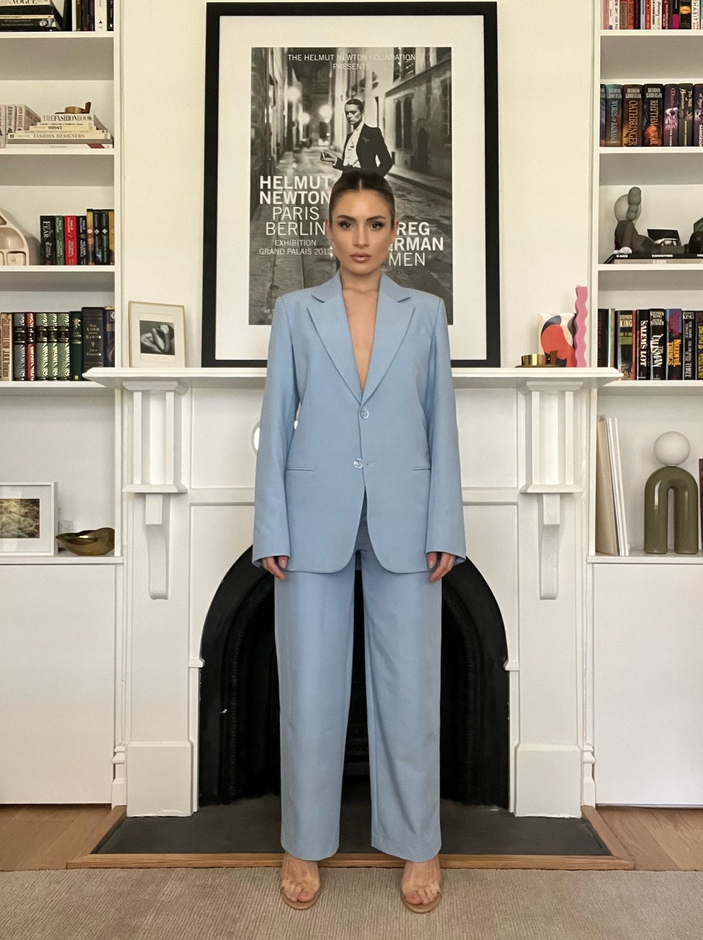 Semra Suit Jacket - Light Blue