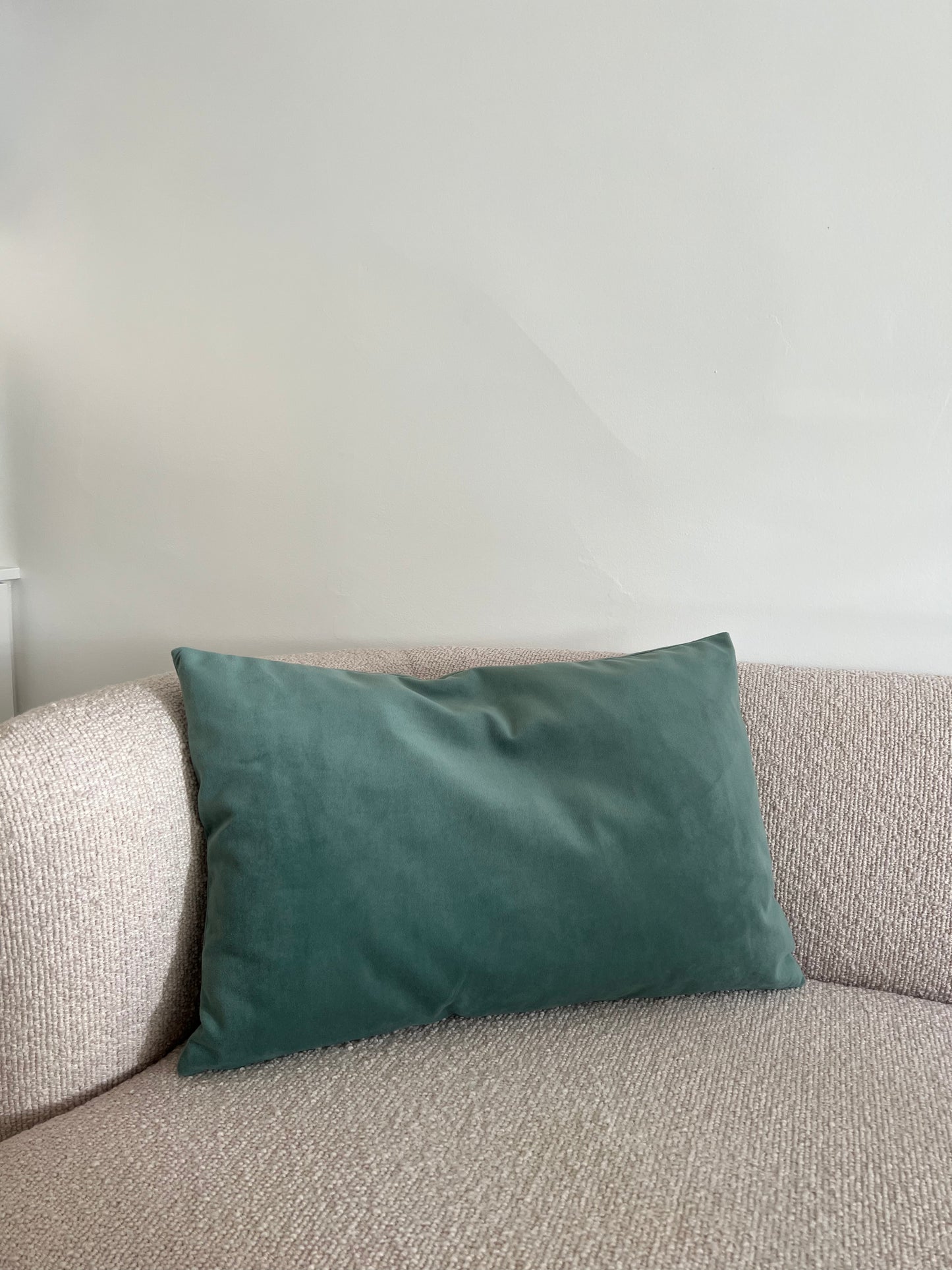 Velour Cushion - Sage