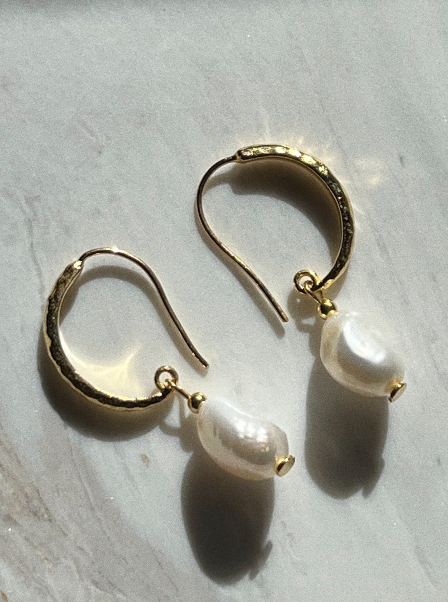 Miranda Single Pearl Earrings