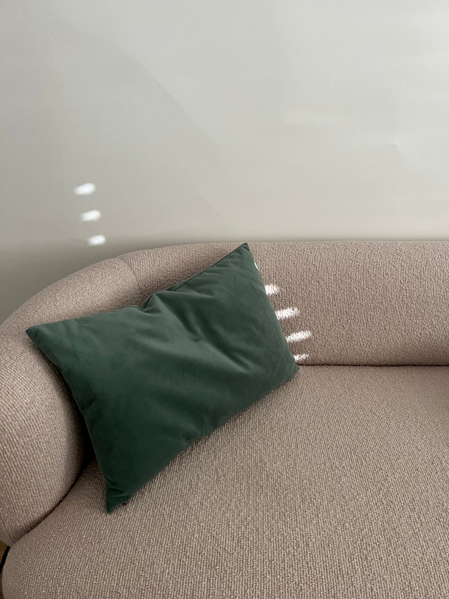 Velour Cushion - Sage