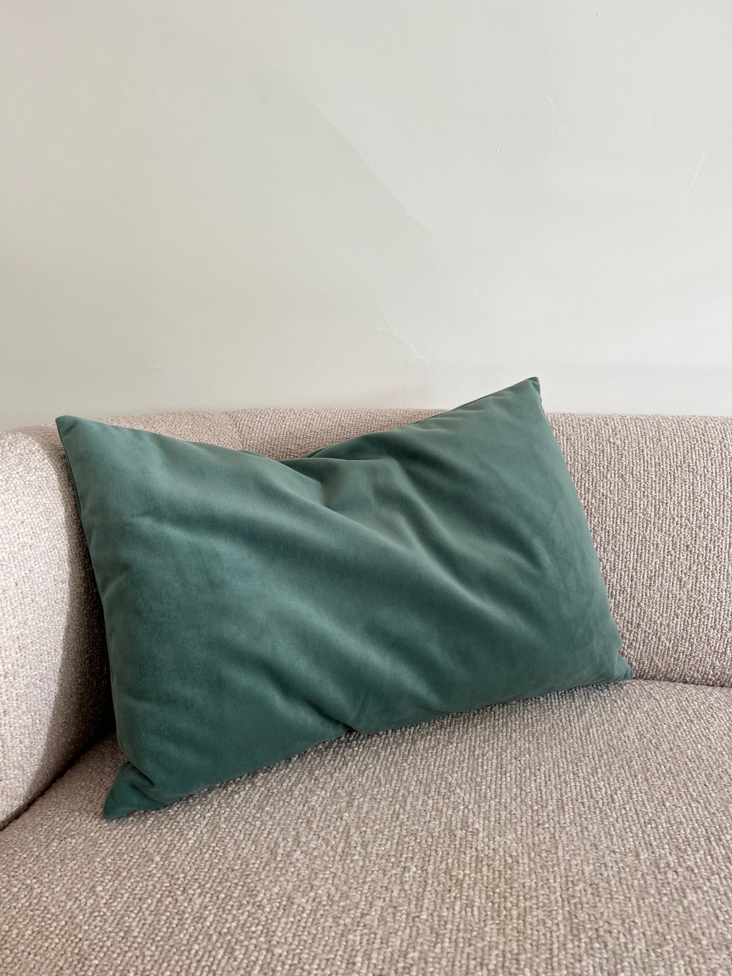 Velour Cushion - Sage