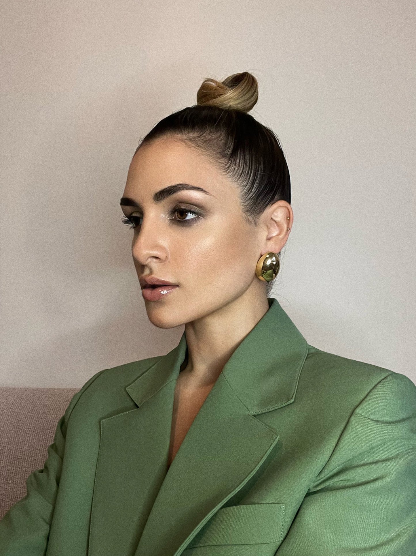 Egg Earrings - Gold