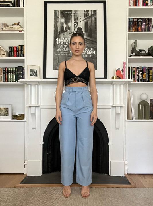 Semra Tailored Pant - Light Blue