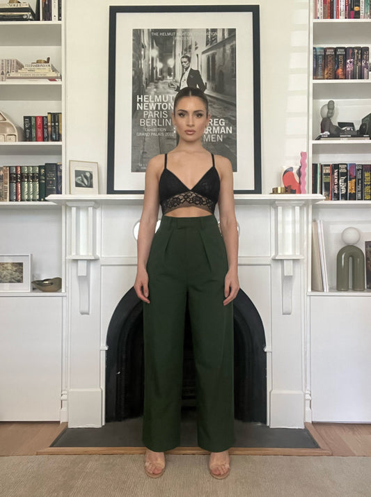 Semra Tailored Pant - Hunter Green