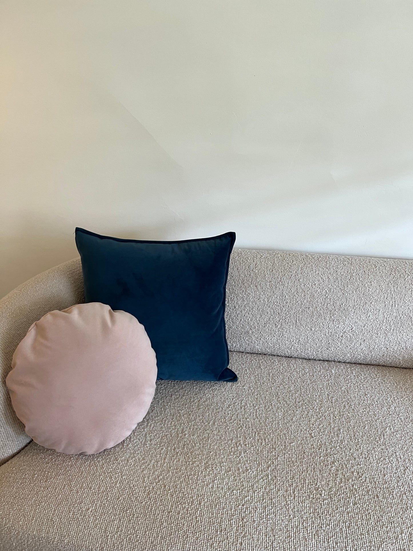 Velour Cushion - Royal Blue