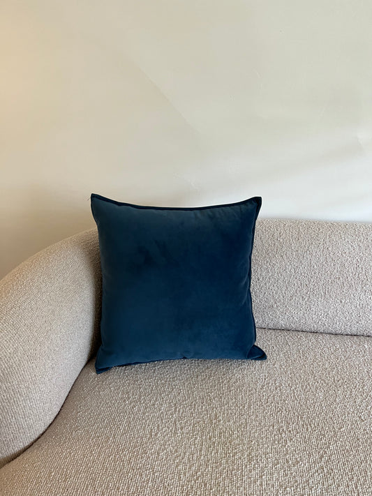 Velour Cushion - Royal Blue